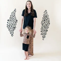 Kyte Baby Long Sleeve Toddler Crew Neck Tee in Latte Leopard Online
