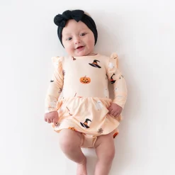 Kyte Baby Long Sleeve Twirl Bodysuit Dress in Bewitched Online