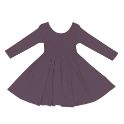 Kyte Baby Long Sleeve Twirl Dress in Currant Best