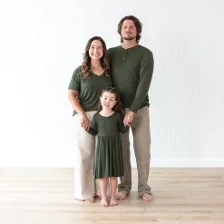 Kyte Baby Long Sleeve Twirl Dress in Fir Online