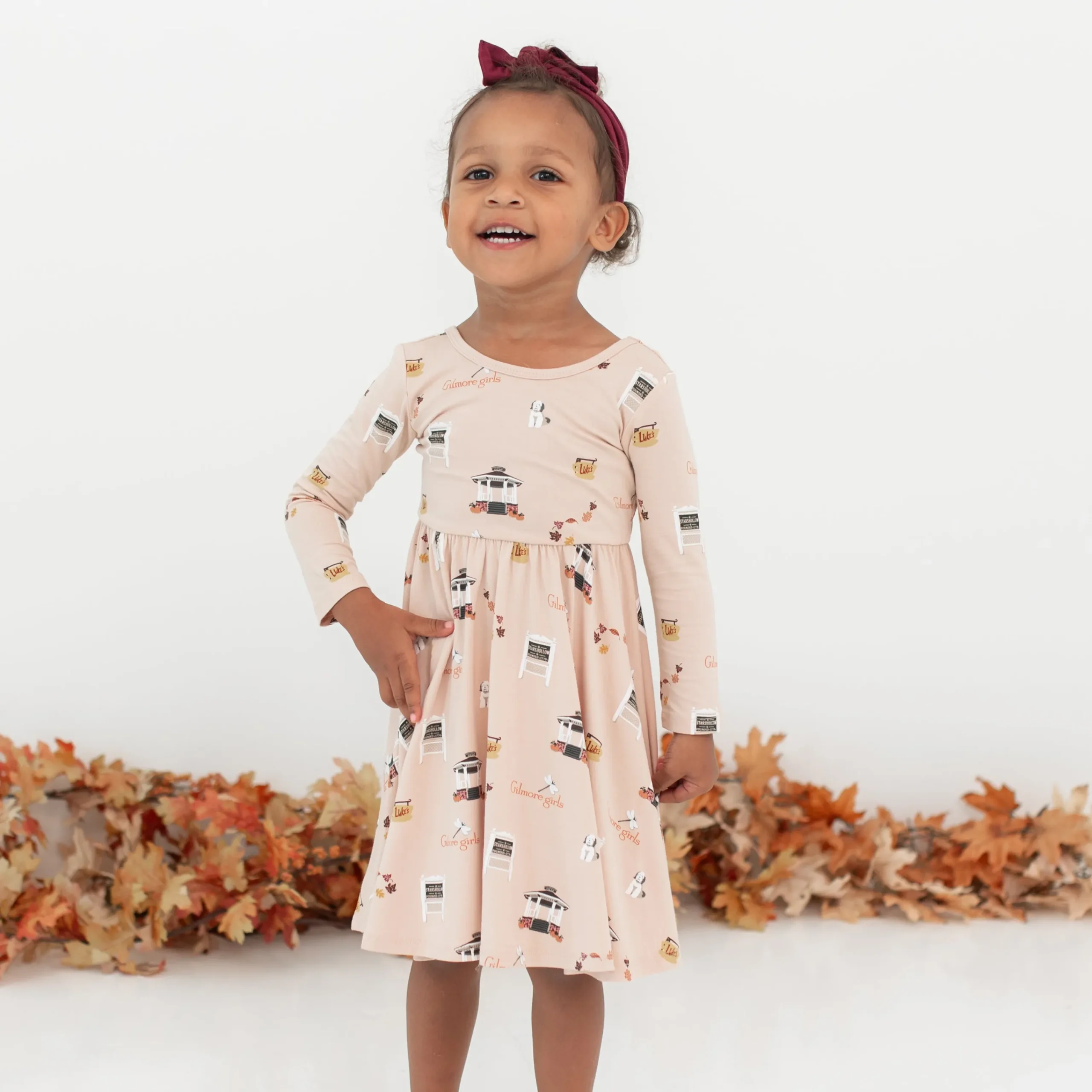 Kyte Baby Long Sleeve Twirl Dress in Gilmore Girls New