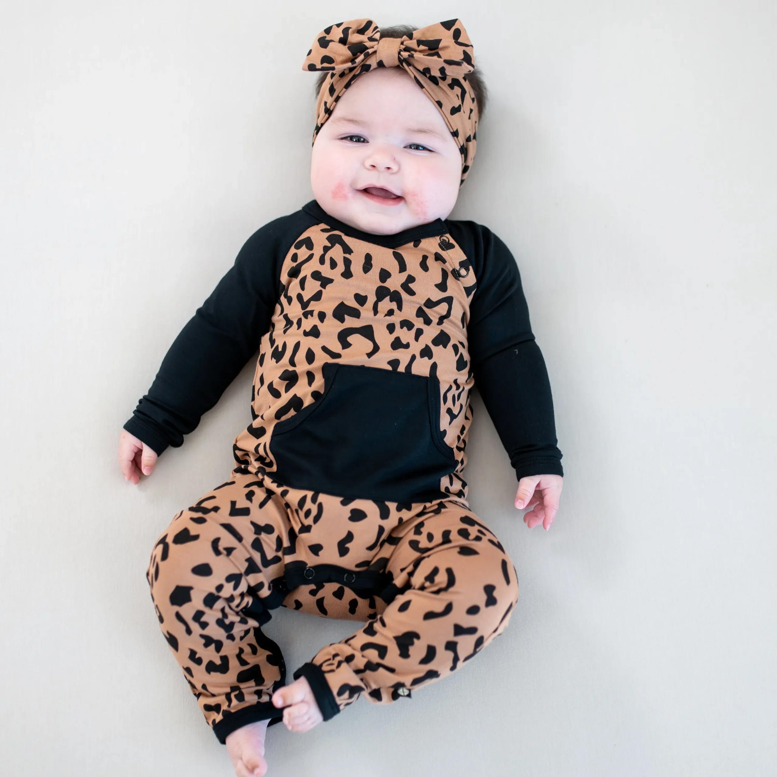 Kyte Baby Longall in Latte Leopard Discount