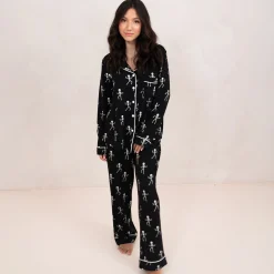 Kyte Baby Long-Sleeved Women's Pajama Set in Skeleton Sale