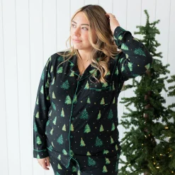 Kyte Baby Long-Sleeved Women's Pajama Set in Twinkle Tree Hot