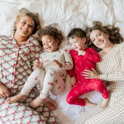 Kyte Baby Long-Sleeved Women's Pajama Set in Holiday Bow Best