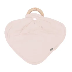Kyte Baby Lovey in with Removable Wooden Teething Ring Blush Clearance