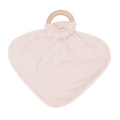 Kyte Baby Lovey in with Removable Wooden Teething Ring Blush Clearance