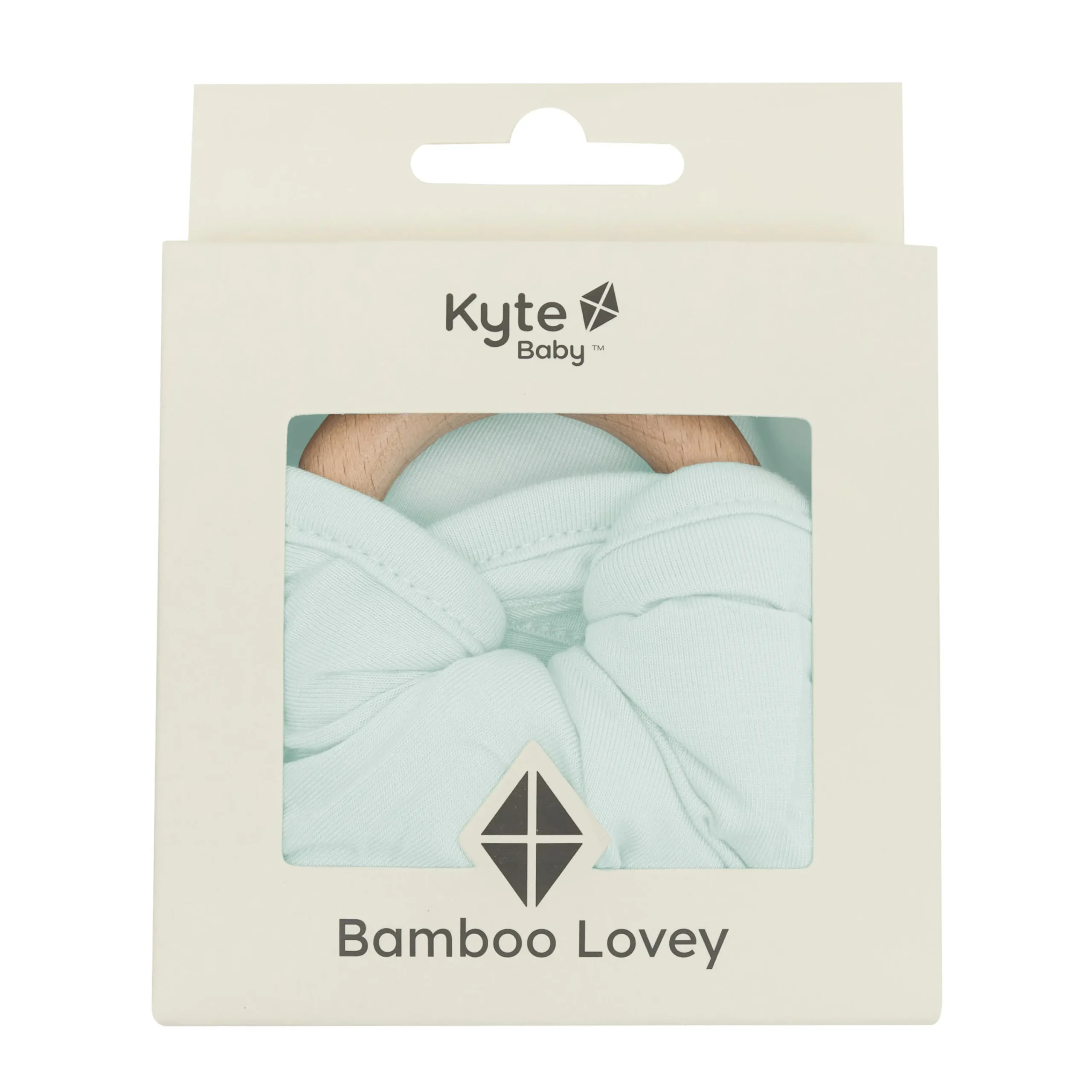 Kyte Baby Lovey in with Removable Wooden Teething Ring Dew Discount