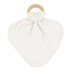 Kyte Baby Lovey in with Removable Wooden Teething Ring Oat Outlet