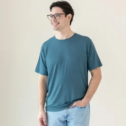 Kyte Baby Men's Crew Neck Tee in Atlantic Sale