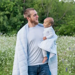 Kyte Baby Men's Crew Neck Tee in Mist Online