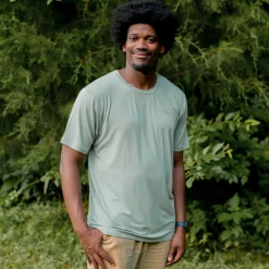 Kyte Baby Men's Crew Neck Tee in Thyme Outlet