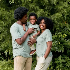 Kyte Baby Men's Crew Neck Tee in Thyme Outlet