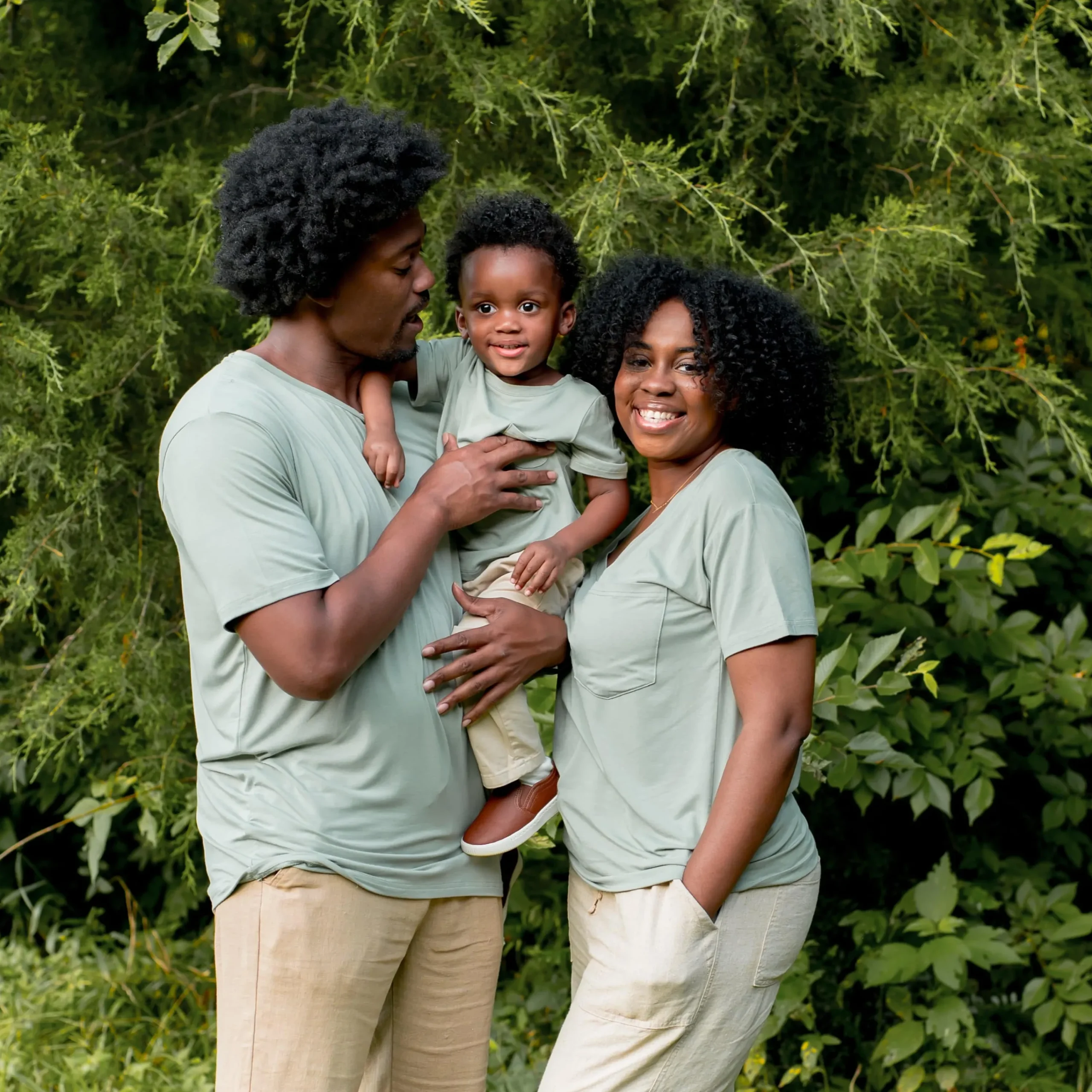 Kyte Baby Men's Crew Neck Tee in Thyme Outlet
