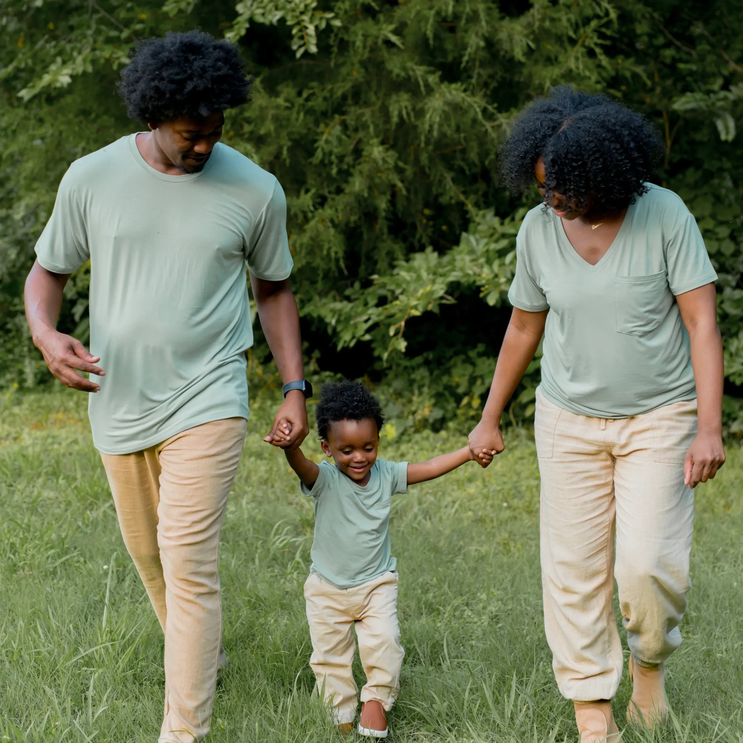 Kyte Baby Men's Crew Neck Tee in Thyme Outlet