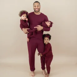Kyte Baby Men's Jogger Set in Burgundy Sale