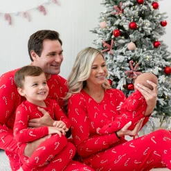 Kyte Baby Men's Jogger Set in Candy Cane Sale