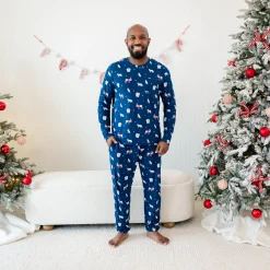 Kyte Baby Men's Jogger Set in Frosty Friends
