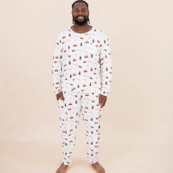 Kyte Baby Men's Jogger Set in Santa Sleigh New
