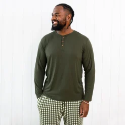 Kyte Baby Men's Lounge Pants in Gingham Fir