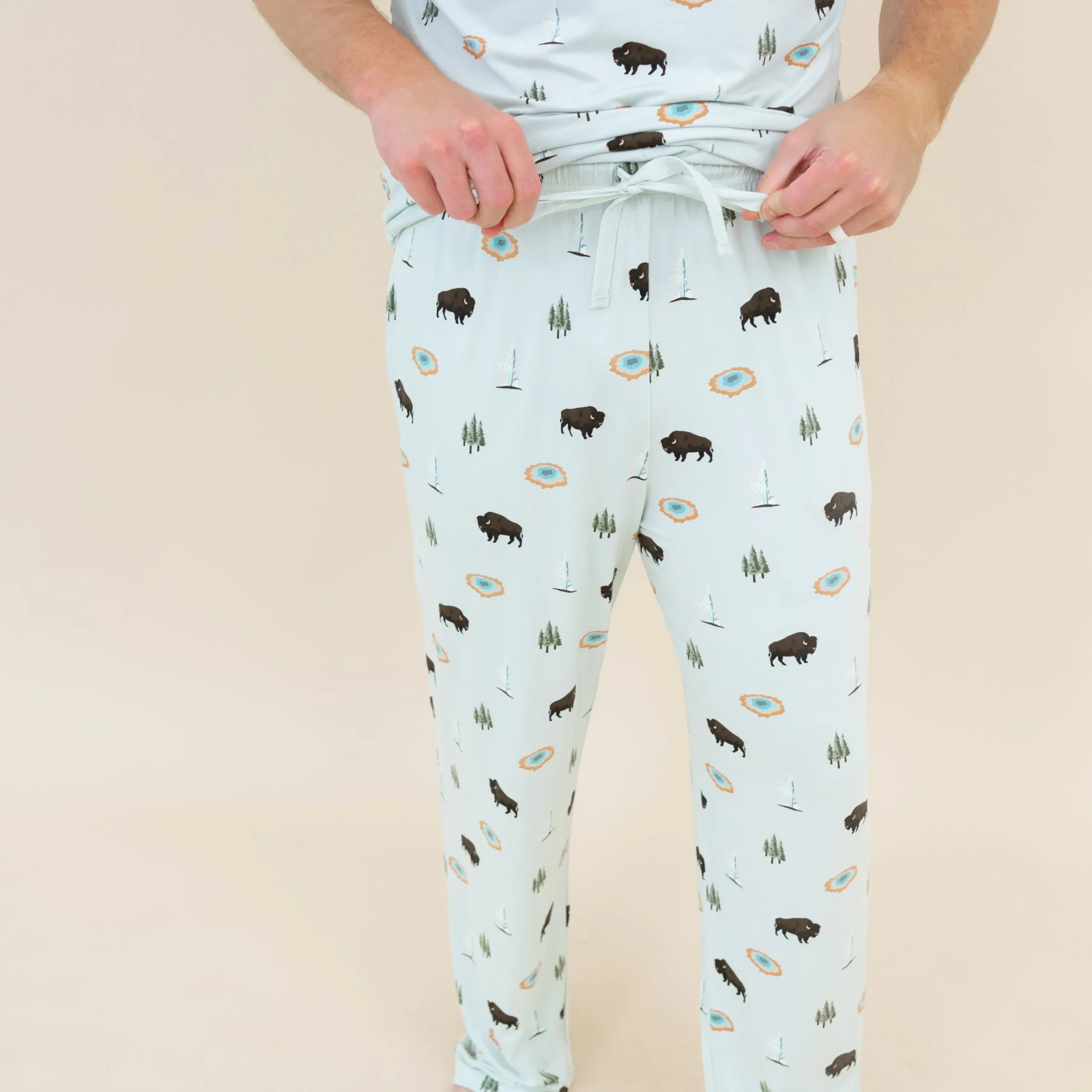 Kyte Baby Men's Lounge Pants in Yellowstone New