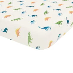 Kyte Baby Mini Crib Sheet in Ecru Roar