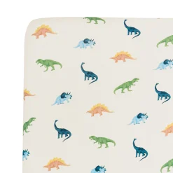 Kyte Baby Mini Crib Sheet in Ecru Roar