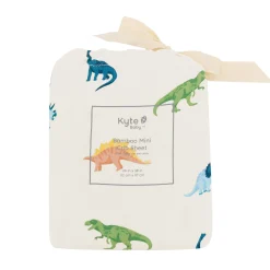 Kyte Baby Mini Crib Sheet in Ecru Roar