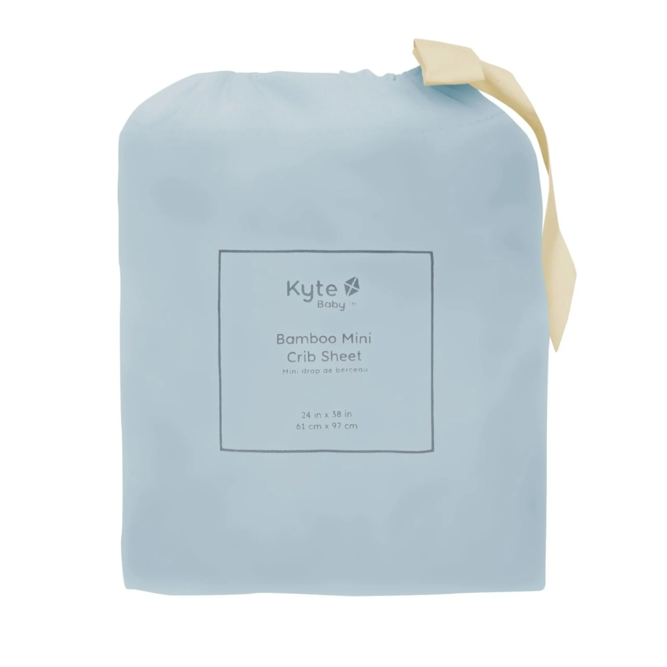 Kyte Baby Mini Crib Sheet in Fog Discount
