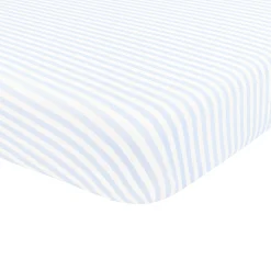 Kyte Baby Mini Crib Sheet in Small Mist Stripe New