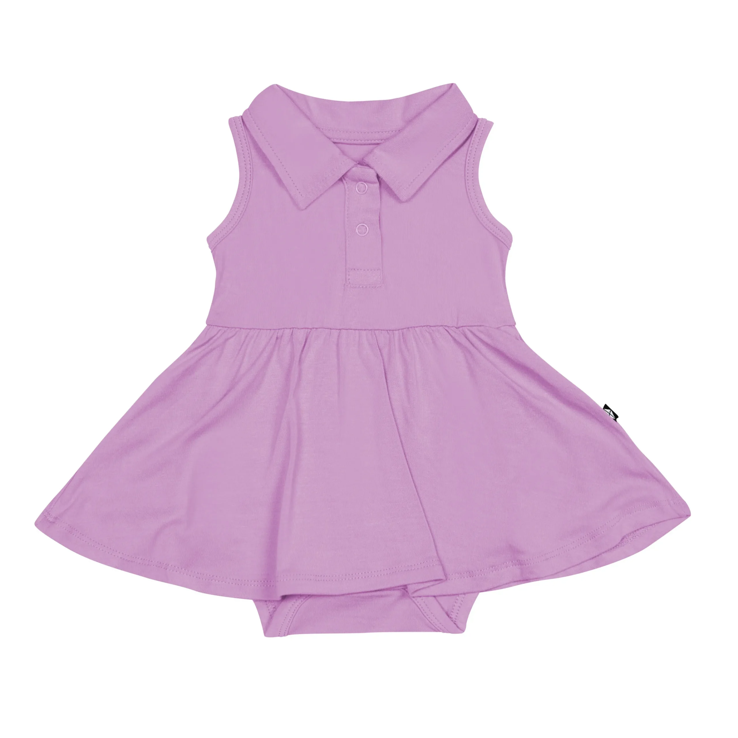 Kyte Baby Polo Bodysuit Dress in Poi Clearance