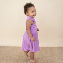 Kyte Baby Polo Bodysuit Dress in Poi Clearance