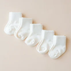 Kyte Baby Quarter Socks Combo 5-Pack in Cloud