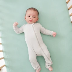 Kyte Baby Ribbed Crib Sheet in Sage Sale