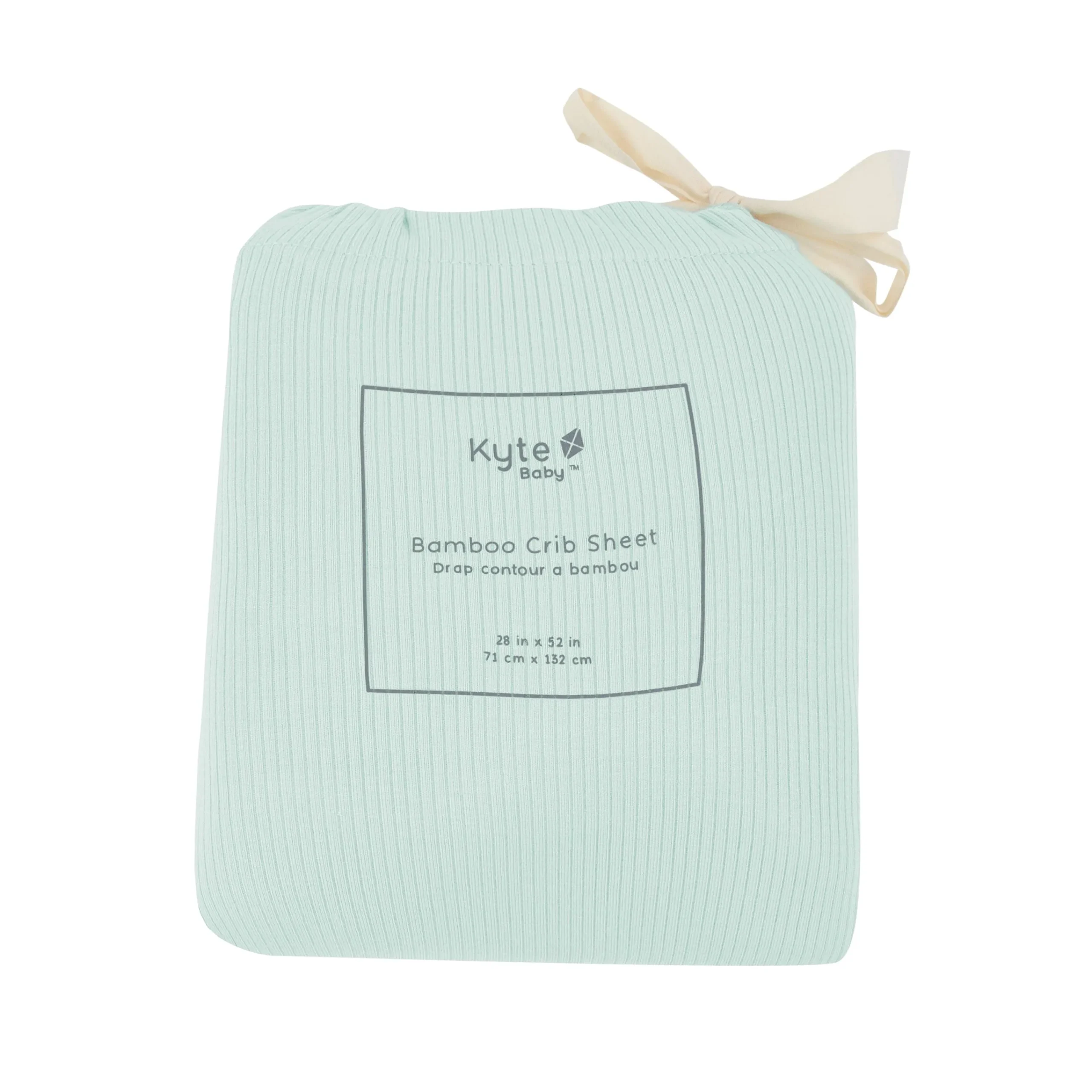 Kyte Baby Ribbed Crib Sheet in Sage Sale