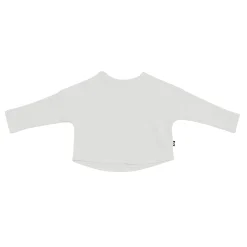 Kyte Baby Ribbed Drop Shoulder Top in Oat Clearance