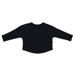 Kyte Baby Ribbed Drop Shoulder Top in Midnight New