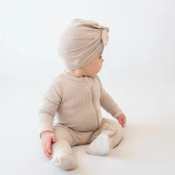 Kyte Baby Ribbed Headwrap in Bisque Hot