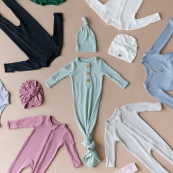 Kyte Baby Ribbed Headwrap in Cloud Best