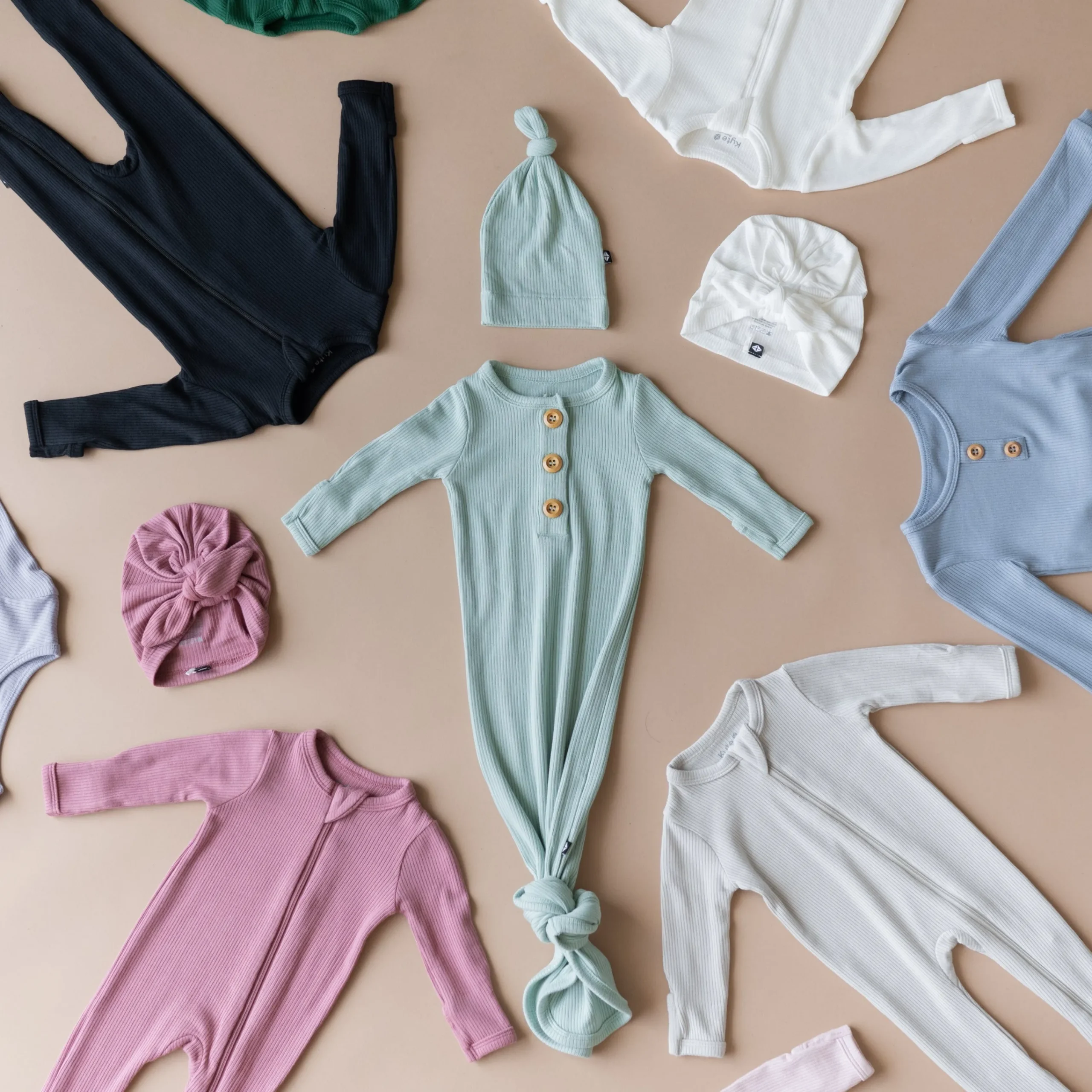 Kyte Baby Ribbed Headwrap in Cloud Best