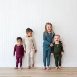 Kyte Baby Ribbed Henley Set in Fir Best