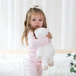 Kyte Baby Ribbed Henley Set in Sakura Outlet