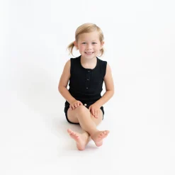 Kyte Baby Ribbed Henley Tank Set in Midnight Outlet