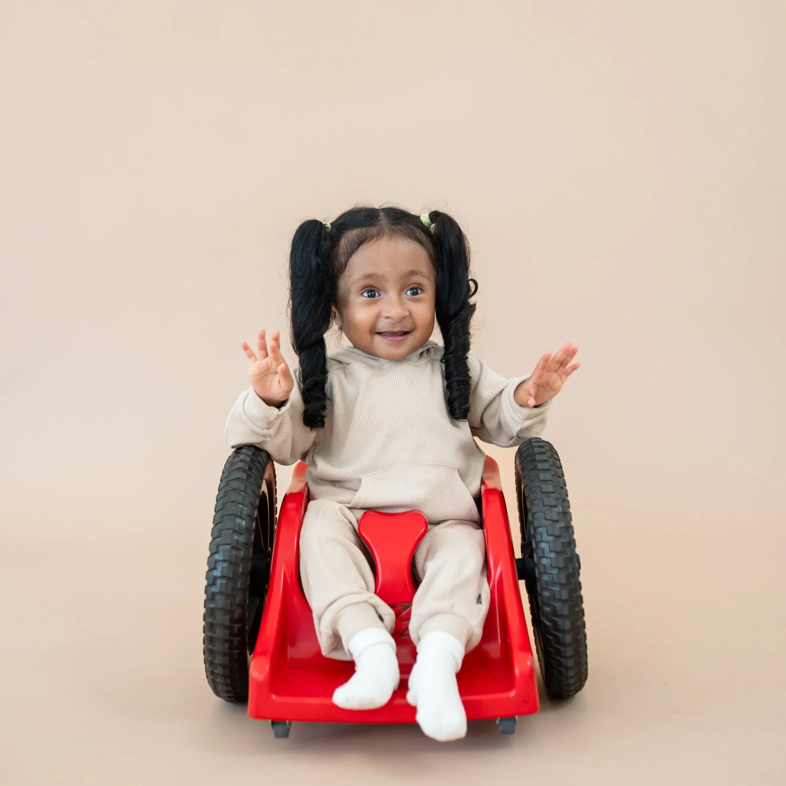 Kyte Baby Ribbed Hoodie in Bisque Online