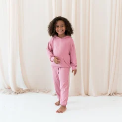 Kyte Baby Ribbed Jogger Pant in Apple Blossom Outlet