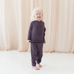 Kyte Baby Ribbed Jogger Pant in Currant Best