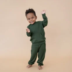 Kyte Baby Ribbed Jogger Pant in Fir