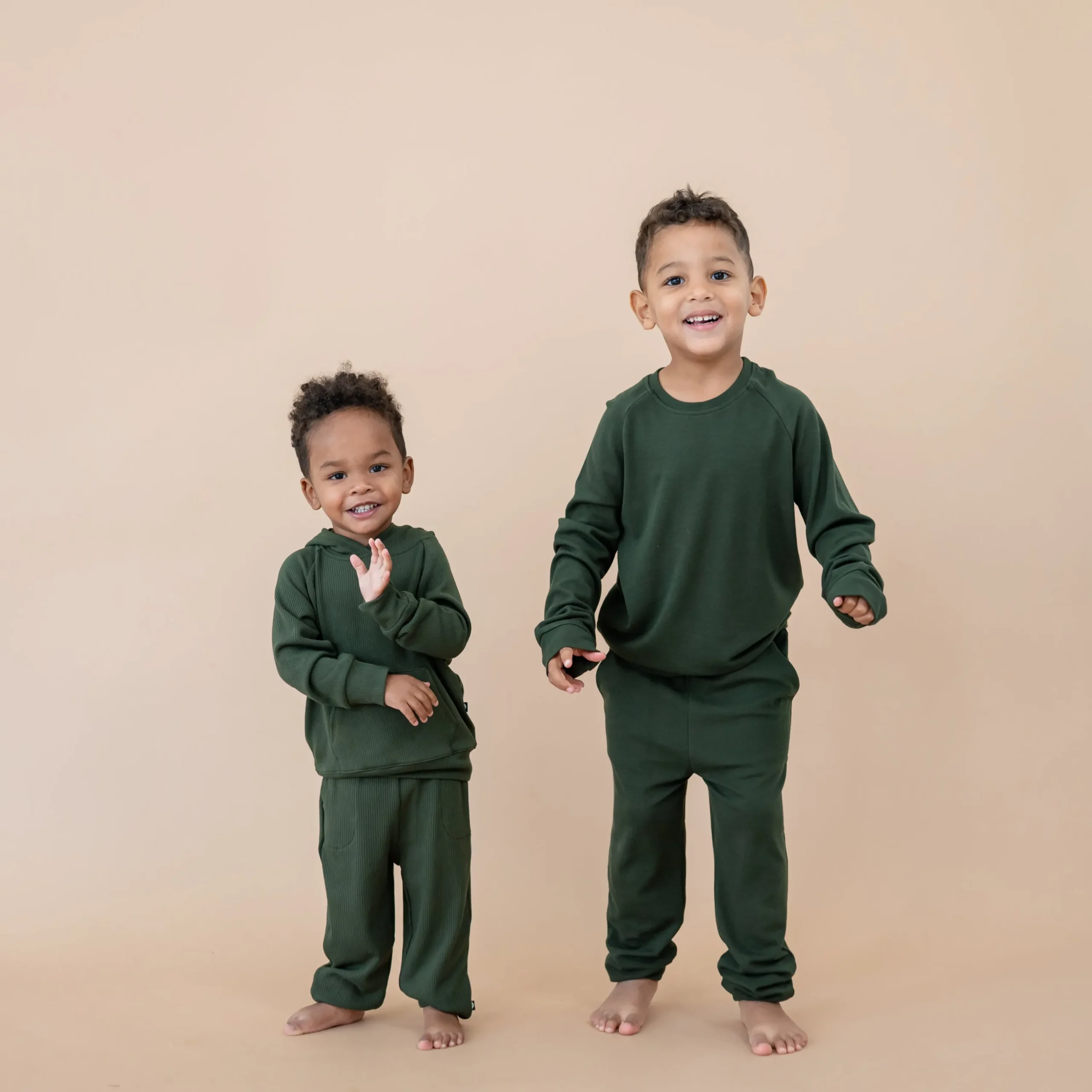 Kyte Baby Ribbed Jogger Pant in Fir