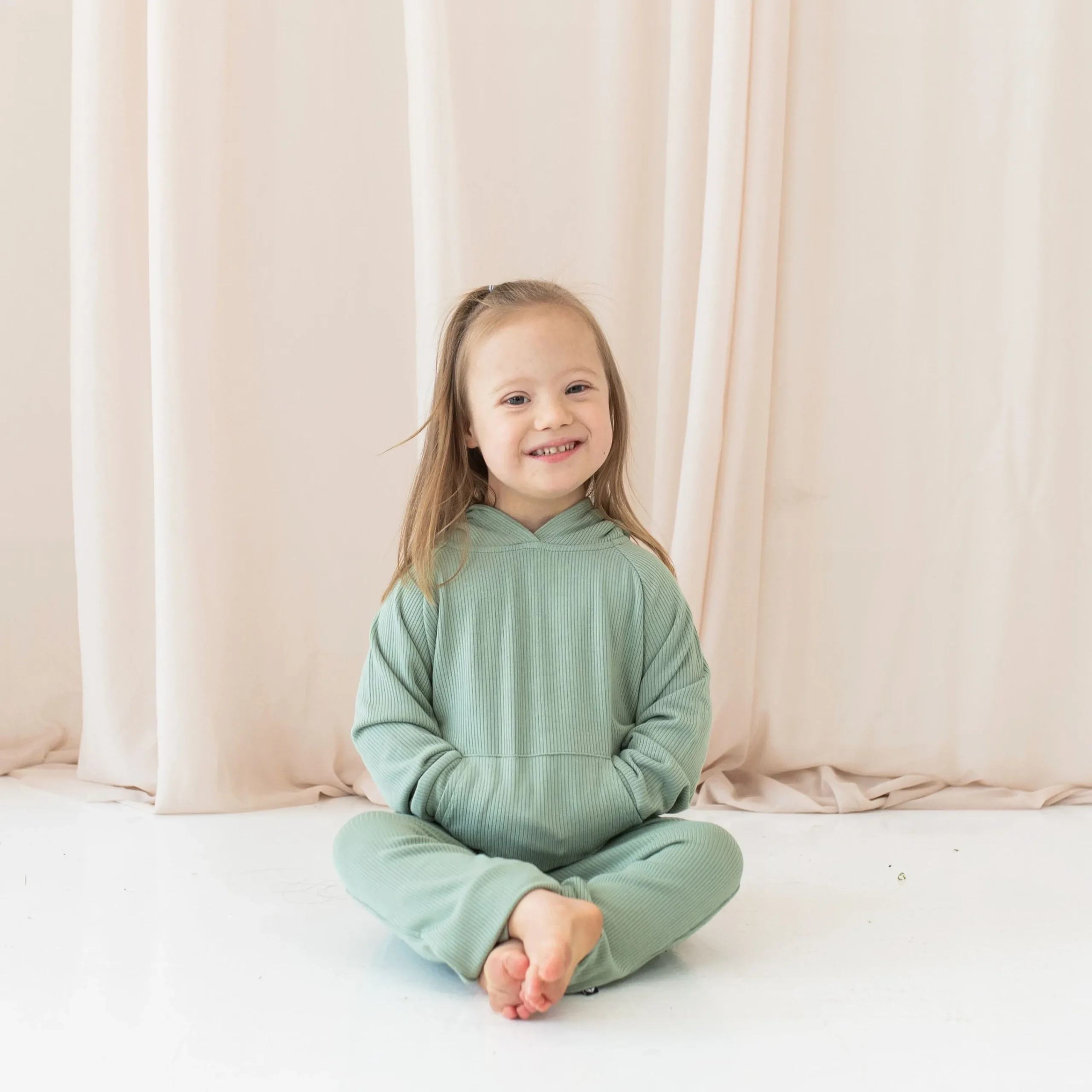 Kyte Baby Ribbed Jogger Pant in Thyme Best