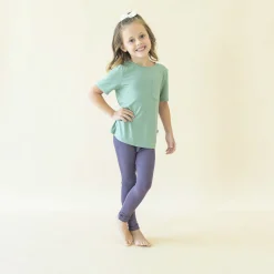 Kyte Baby Ribbed Leggings in Currant Best